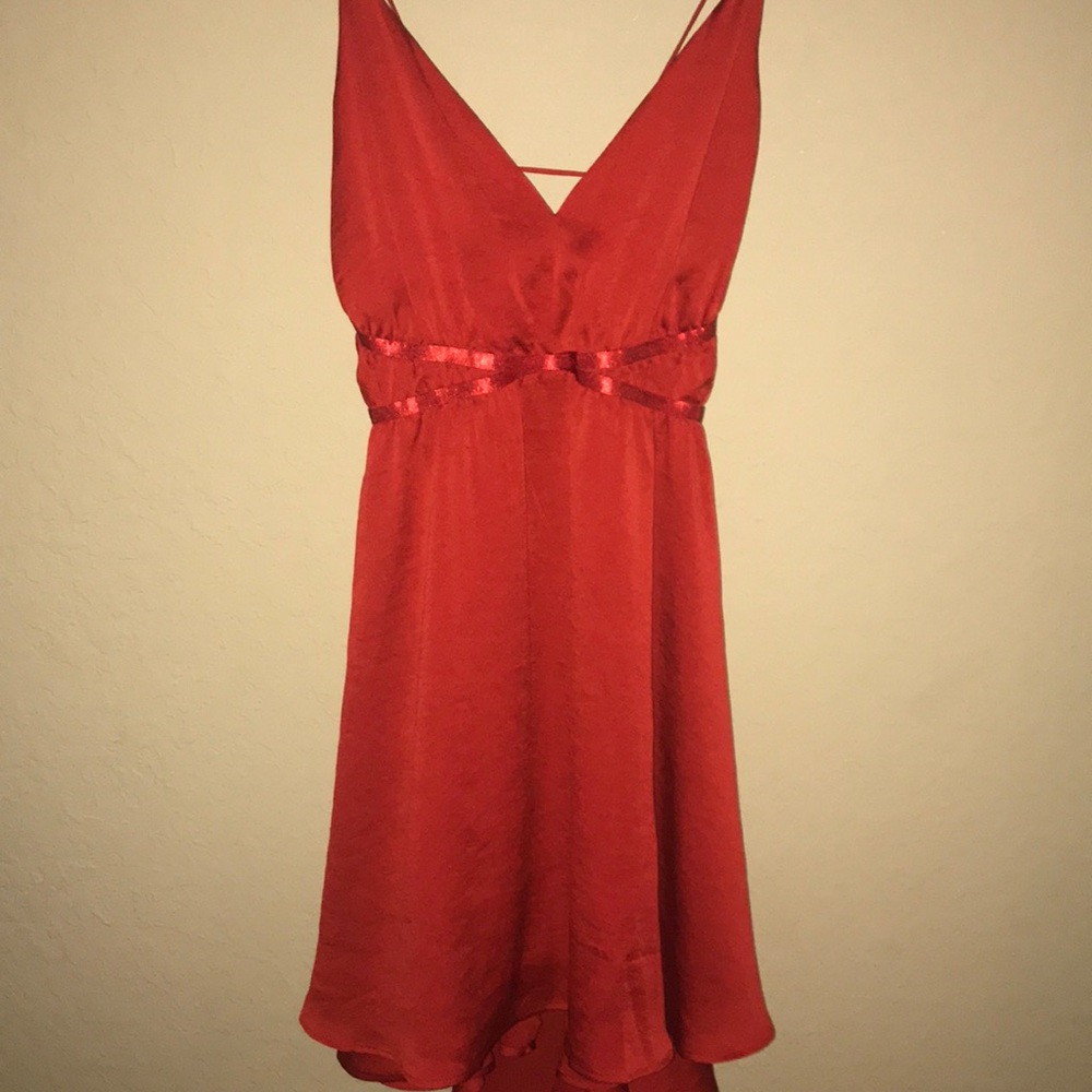 BRAND NEW red cocktail dress from express!
